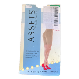 Assets by SPANX Hi Waist Mid Thigh Nude Shaper Size 3 SKU#H243020